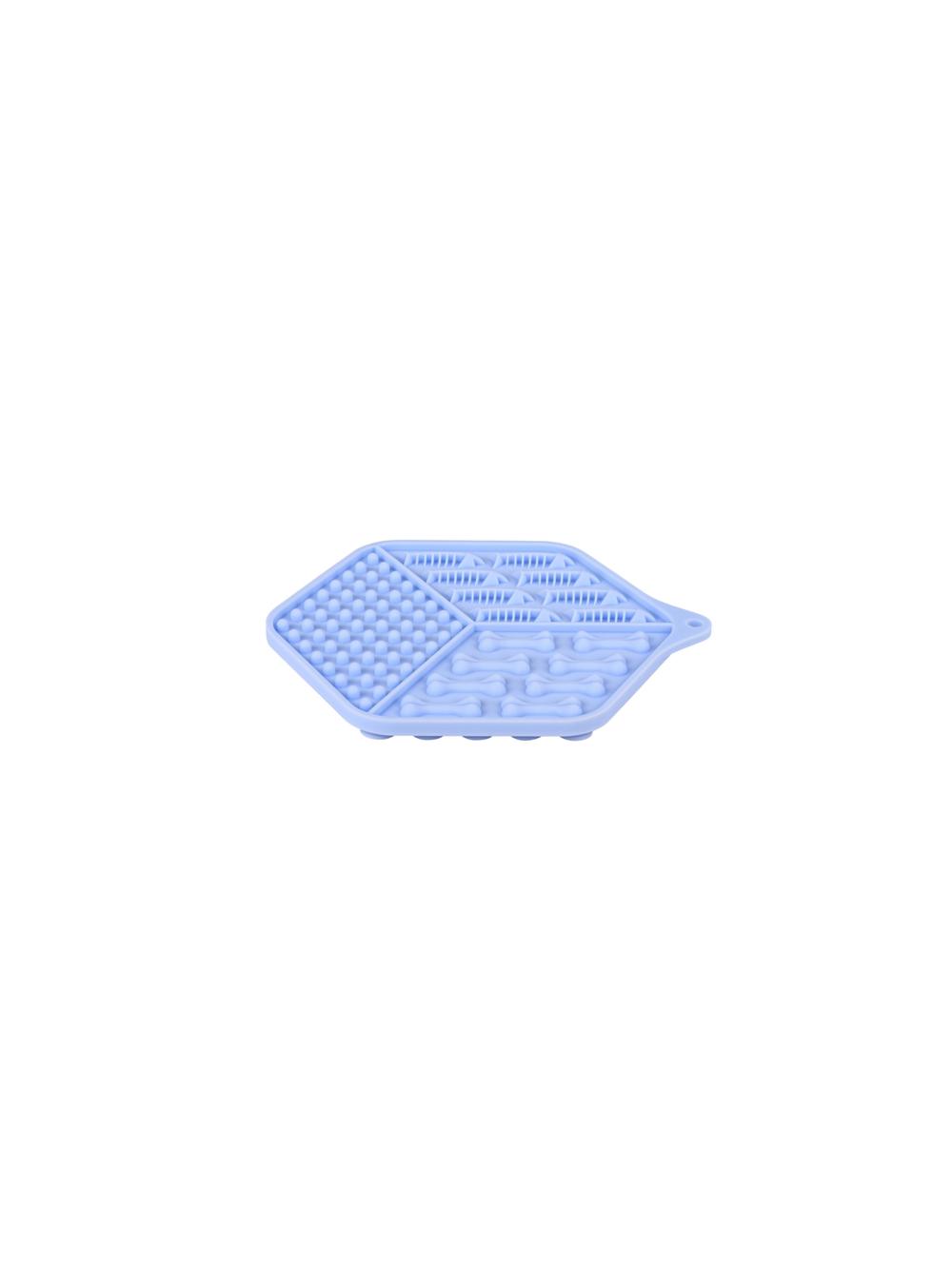 ZOLUX Silikonowa mata do lizania dla kota niebieska 18,5x15,5 cm