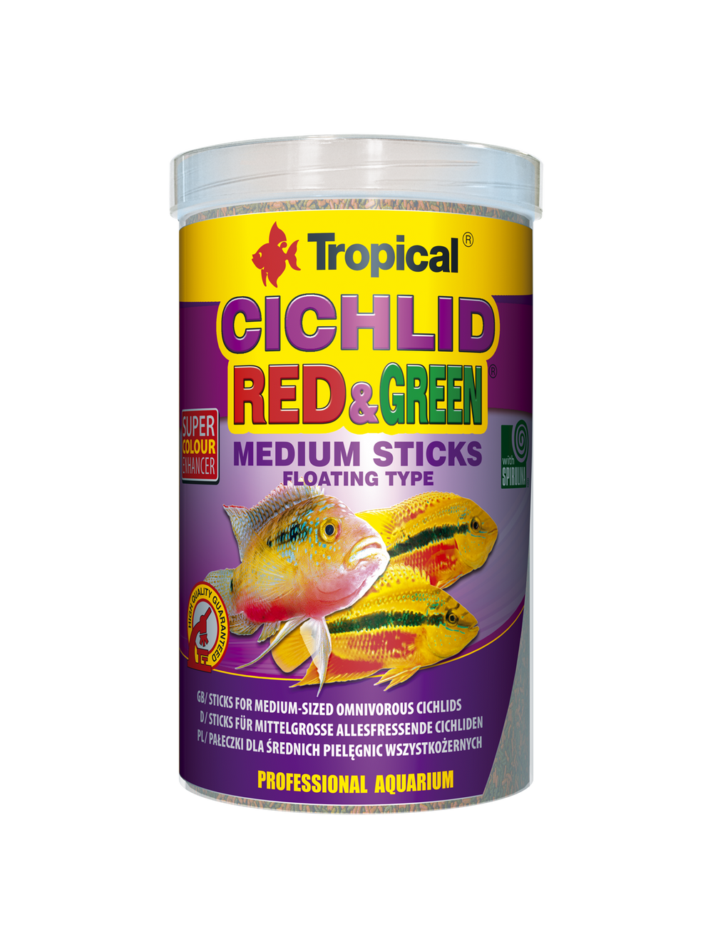 CICHLID RED&GREEN MEDIUM STICKS 1000ML/360G