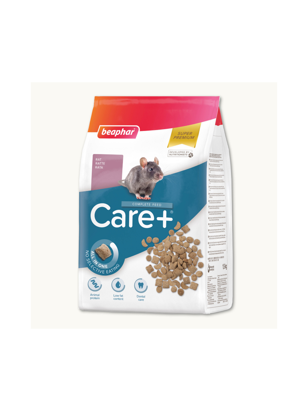 BEAPHAR- Care+ Rat 1,5kg - karma Super Premium dla szczurów