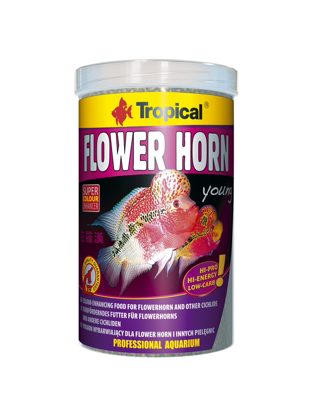 TROPICAL FLOWER HORN YOUNG PELLET 1000ML/380G