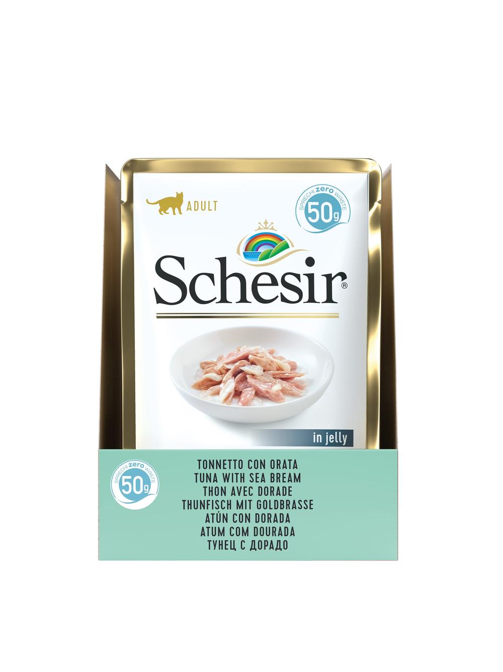 Schesir Tuńczyk i dorada w galaretce 50g