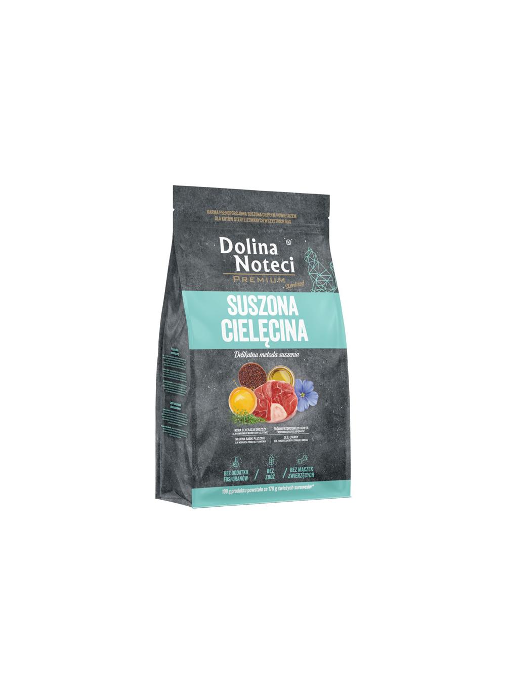 Dolina Noteci Premium Karma suszona dla sterylizowanych kotów wszystkich ras cielęcina 2 kg