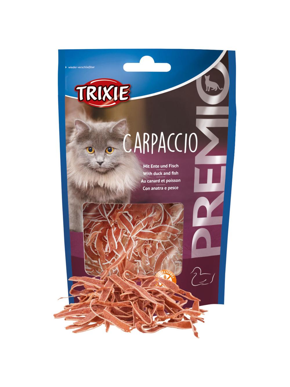 TRIXIE  Przysmak Premio Carpaccio z kaczką i dorszem 20g