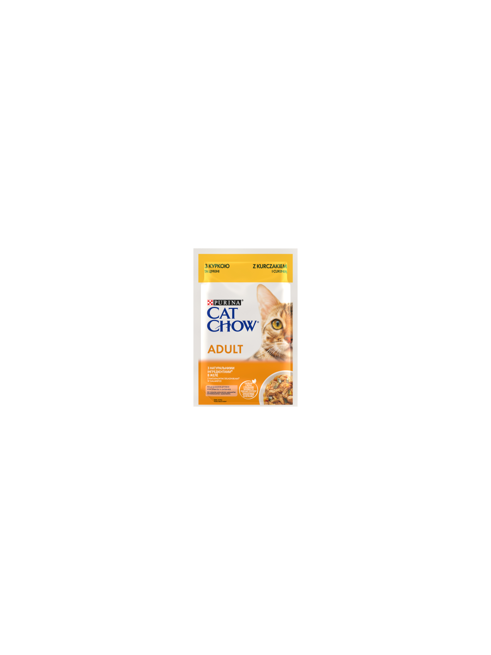 PURINA Cat Chow Adult Karma dla kotów z kurczakiem i cukinią w galaretce 10x85g