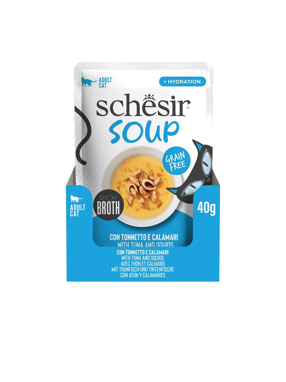 Schesir Soup tuńczyk z kalmarami 40g saszetka
