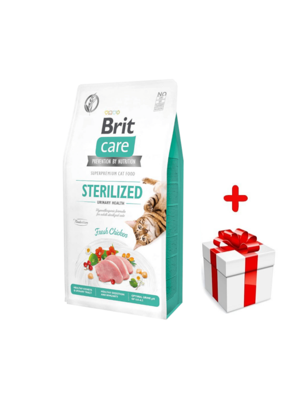 BRIT Care Cat  Grain-Free Sterilised Urinary Health 400g + niespodzianka dla kota GRATIS!