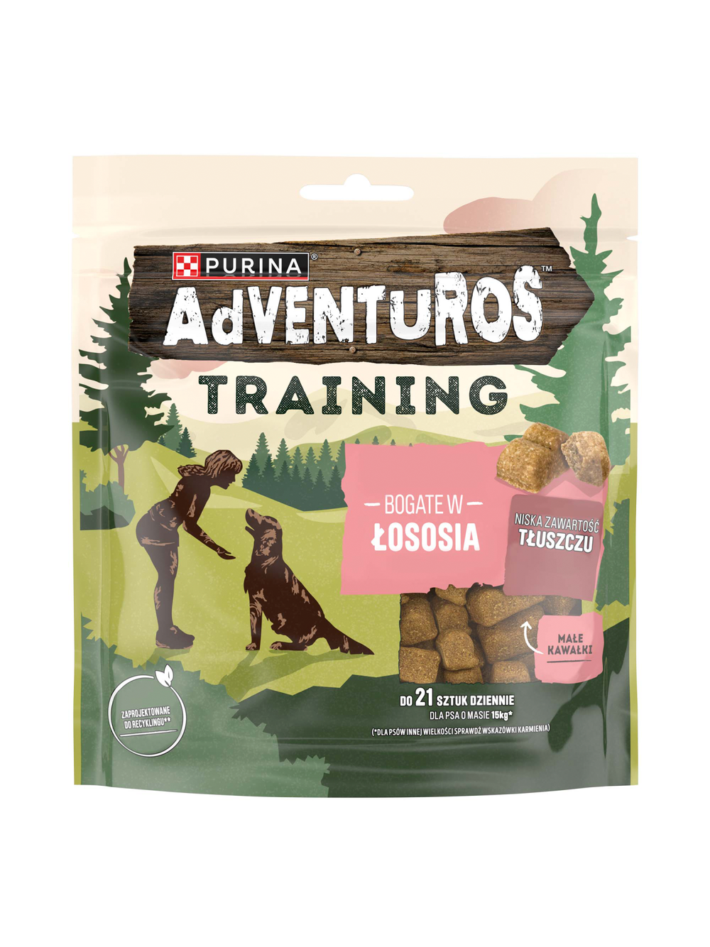 ADVENTUROS Training Przysmaki dla psów Bogate w Łososia 115g