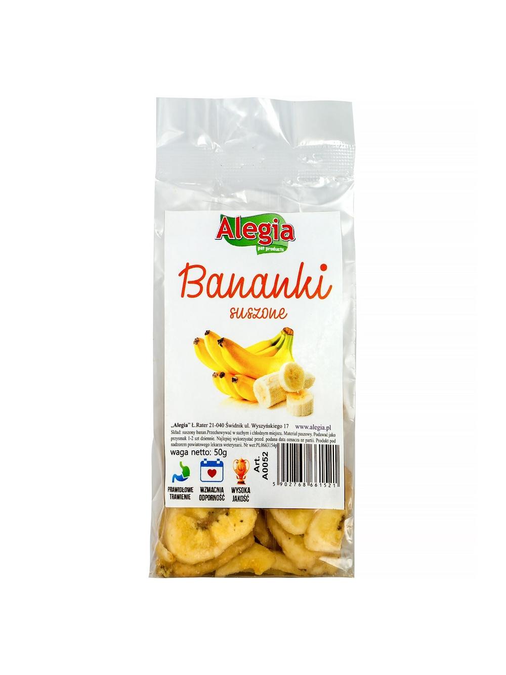 ALEGIA  - Przysmak Banany suszone 50g