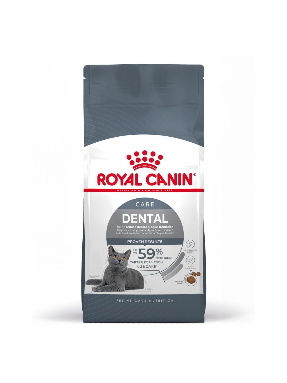 ROYAL CANIN  Dental Care 8kg karma sucha dla kotów dorosłych, redukująca odkładanie kamienia nazębnego / Opakowanie uszkodzone (8744) !!!