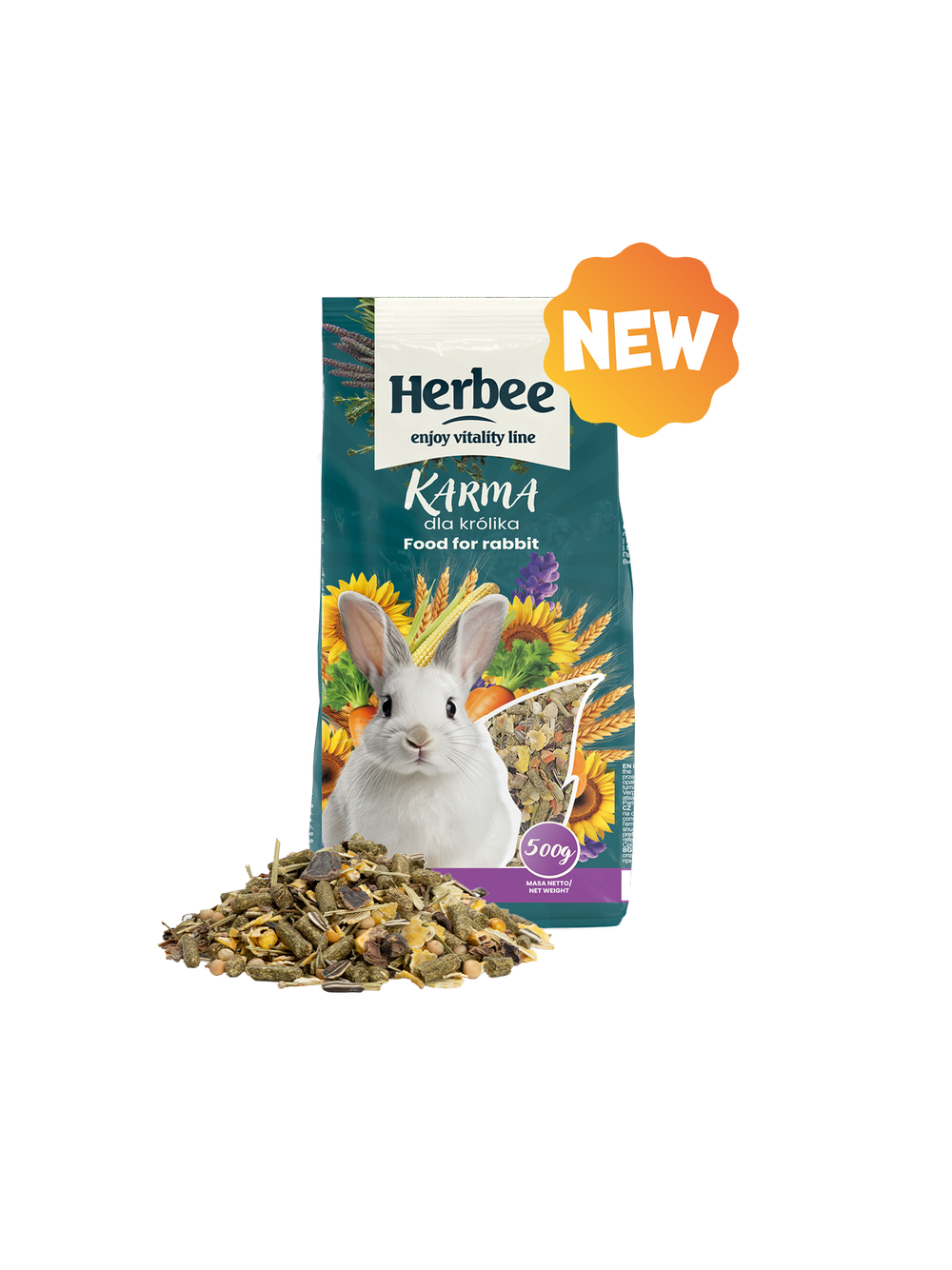 HERBEE KARMA dla królika 500g