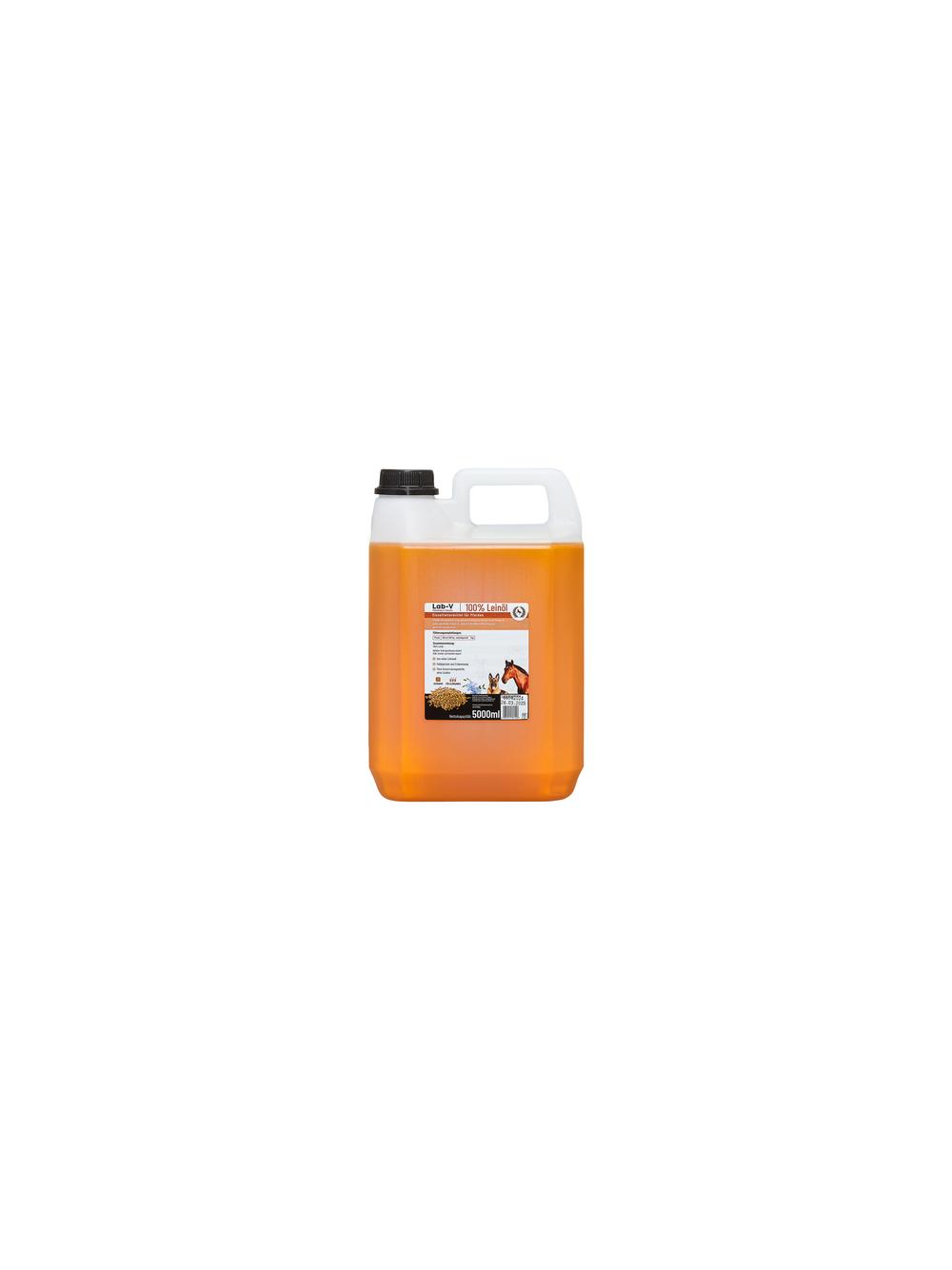 Lab-v Flaxseed Oil – 100% olej lniany tłoczony na zimno dla koni 2x5000 ml