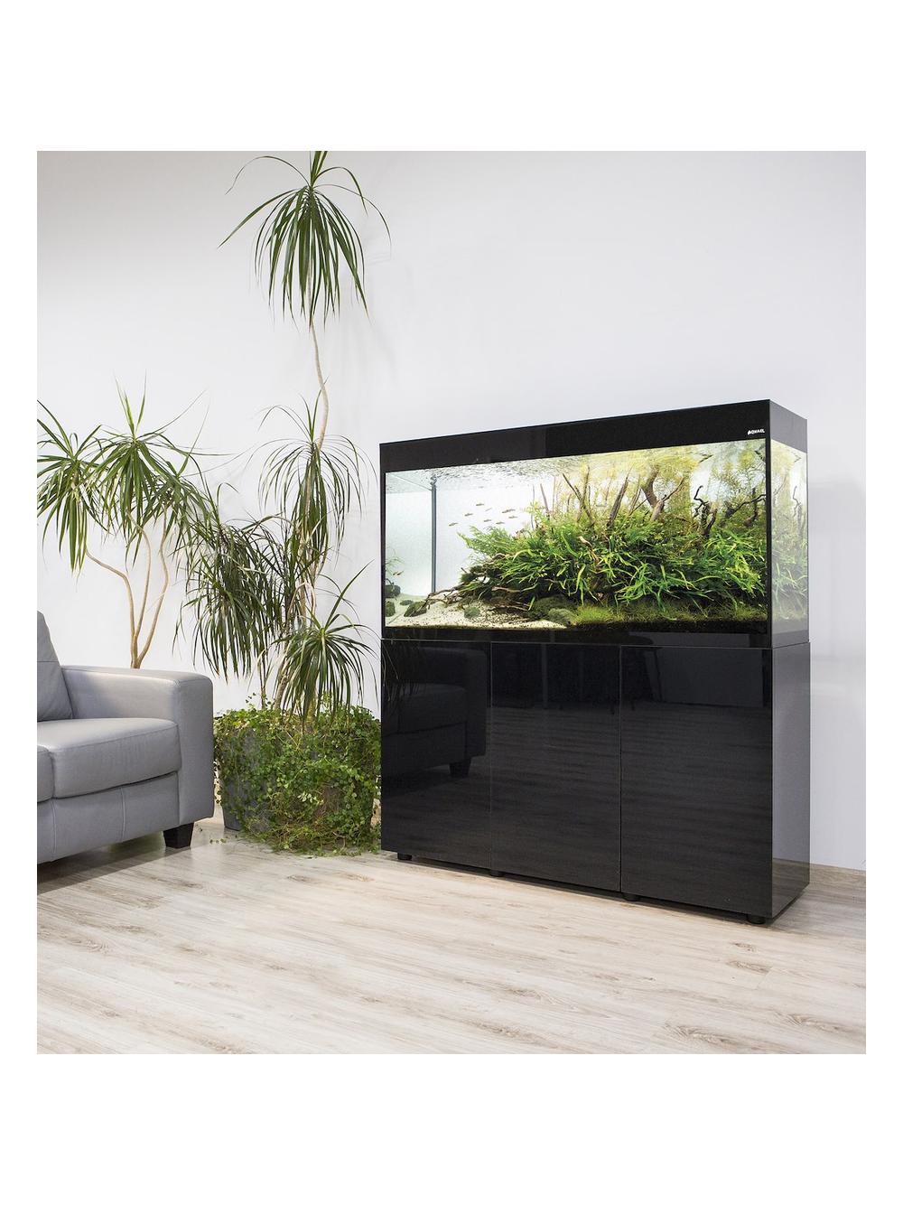 AQUAEL ZESTAW GLOSSY ST 120 D&N CZARNY + SZAFKA GLOSSY