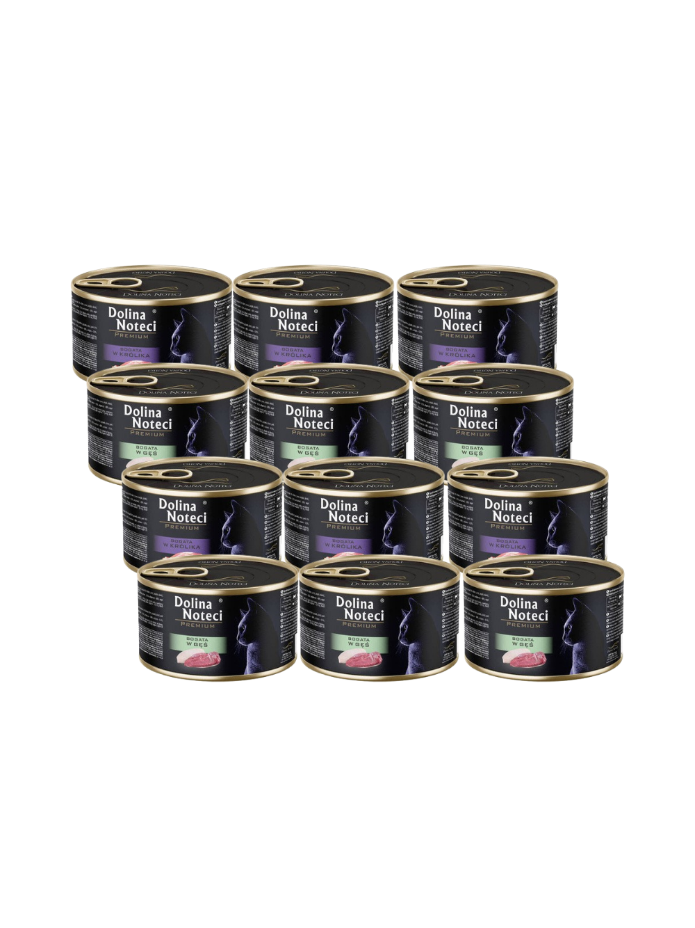 DOLINA NOTECI Premium dla kota MIX SMAKÓW 12x185g