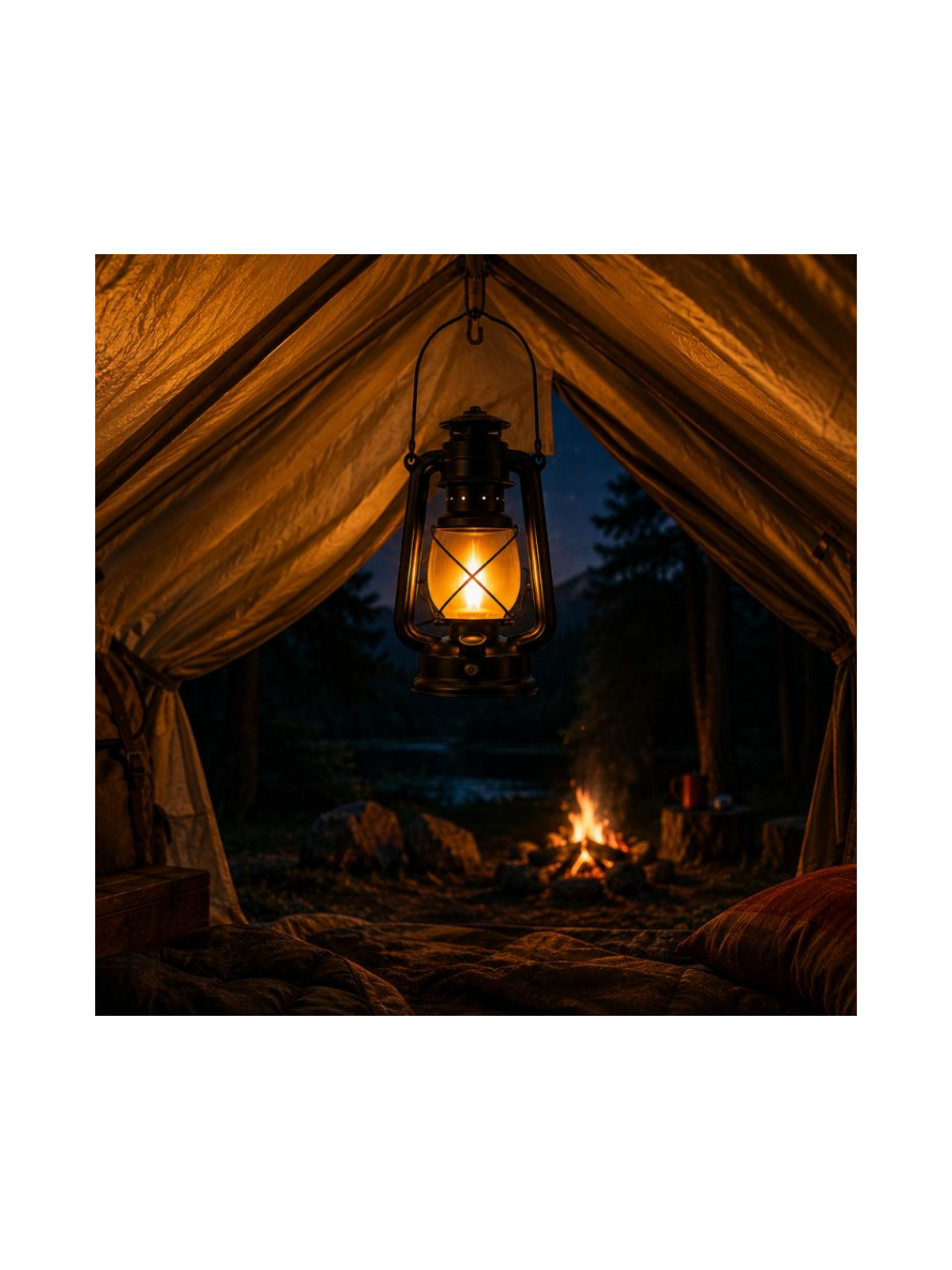 Lampion retro LED