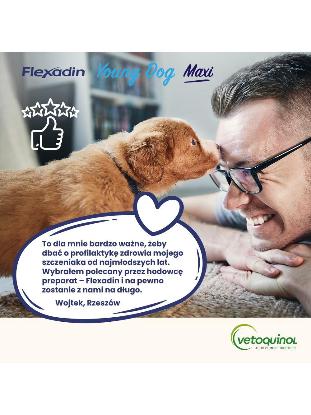 VETOQUINOL Flexadin Young Dog Maxi 60 kąsków