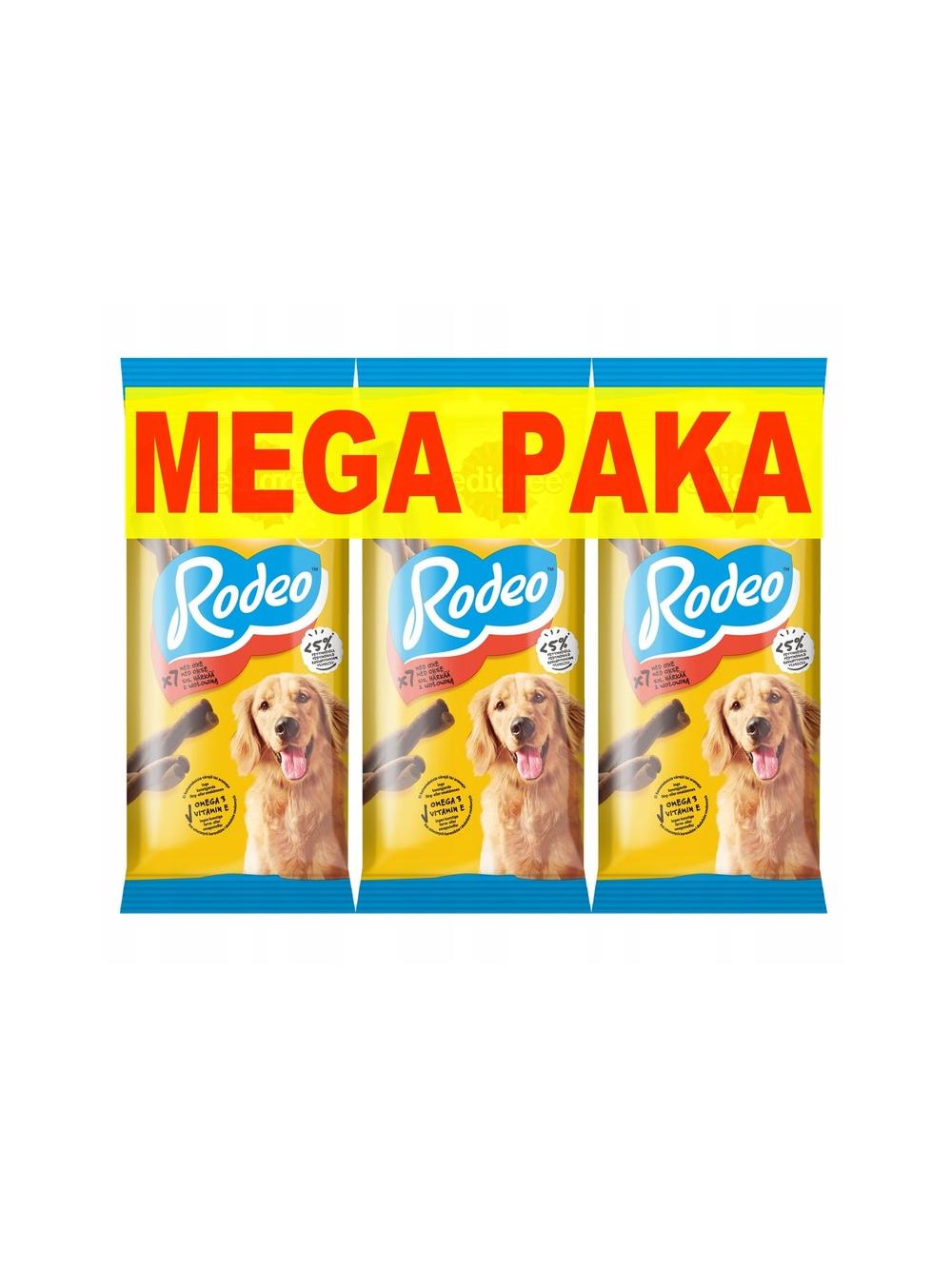 PEDIGREE® Rodeo™ 3x123g - przysmak dla dorosłych psów, z wołowiną