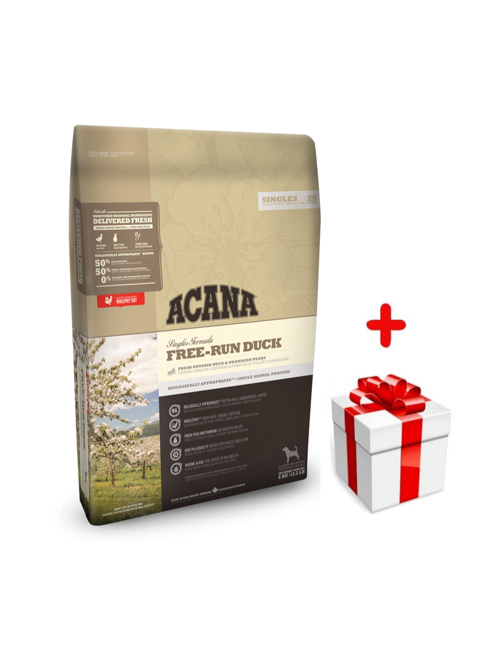 ACANA Free-Run Duck 6kg + niespodzianka dla psa GRATIS!