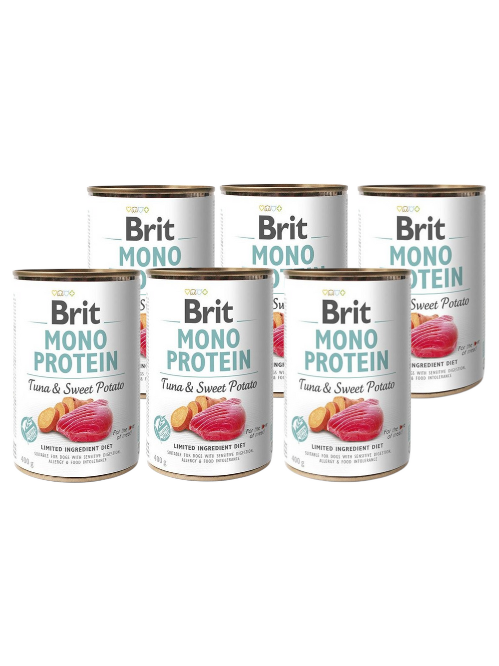 BRIT MONO PROTEIN TUNA & SWEET POTATO 6x400g