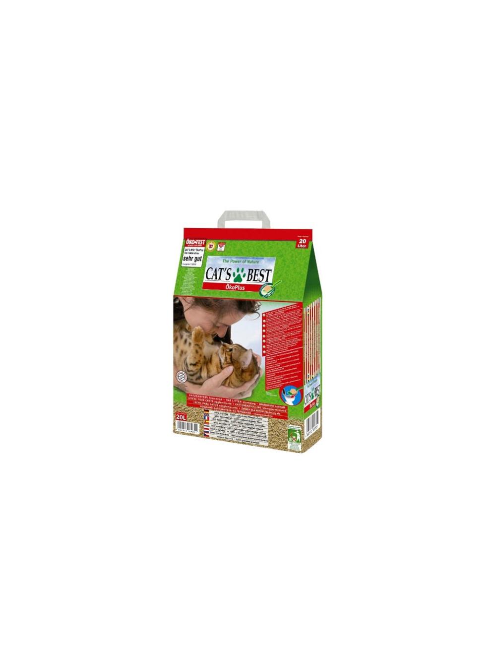 JRS Cats Best Eko Plus - Żwirek Drewniany Zbrylający 20l / 8,6kg / Opakowanie uszkodzone (8214,8351,8277,8476,8485,8422) !!!