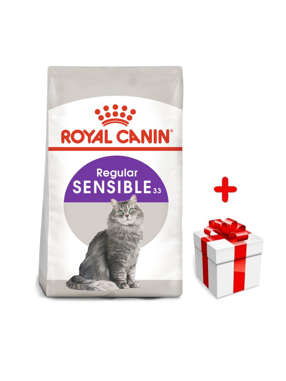 ROYAL CANIN  Sensible 4kg 33 karma sucha dla kotów dorosłych, o wrażliwym przewodzie pokarmowym + niespodzianka dla kota GRATIS!