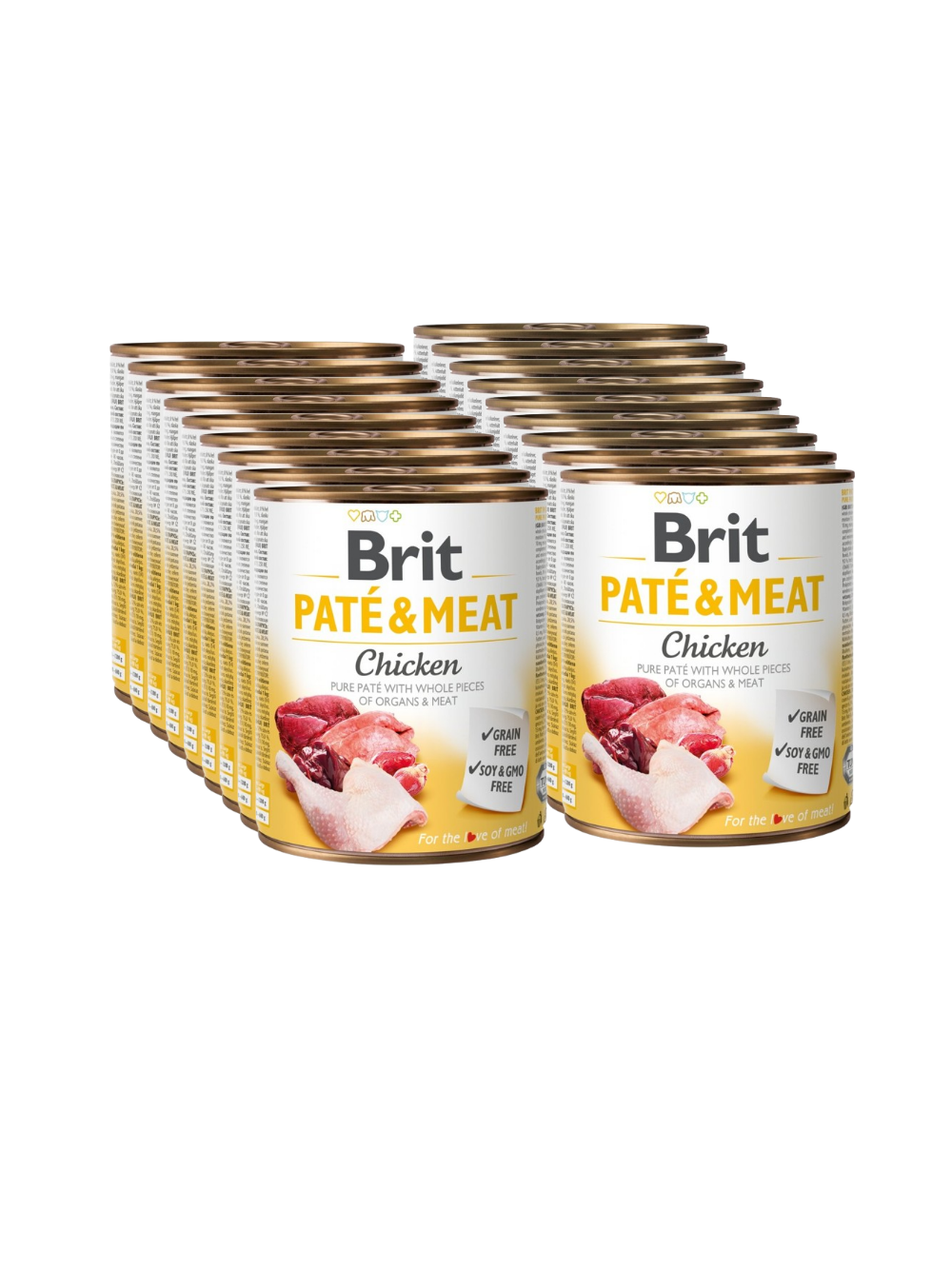 BRIT PATE & MEAT CHICKEN 18x800g