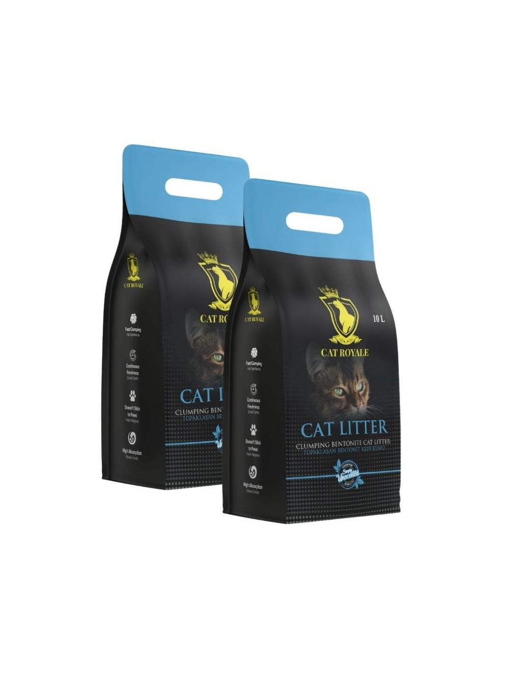 Cat Royale Naturalny żwirek bentonitowy 20l (2x10l)