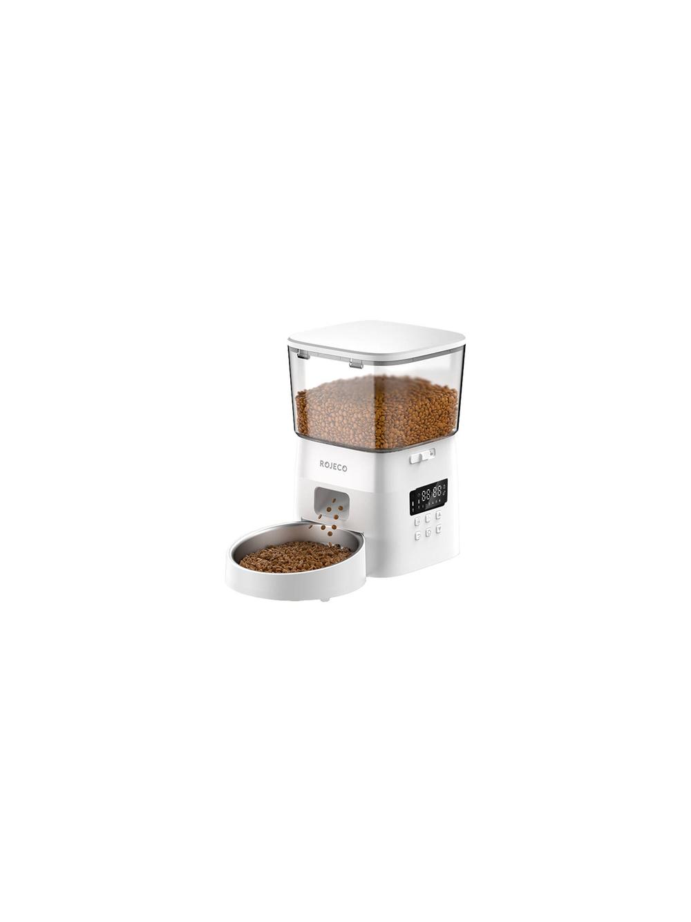 Inteligentny dozownik karmy Rojeco 2L Pet Feeder Button Version (Biały)