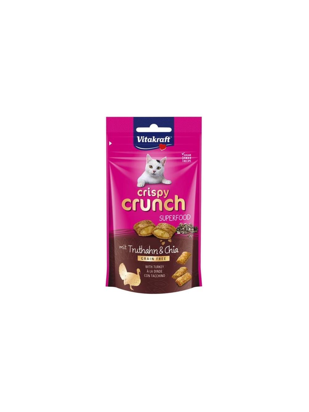 Vitakraft CRISPY CRUNCH z indykiem i chią 60g