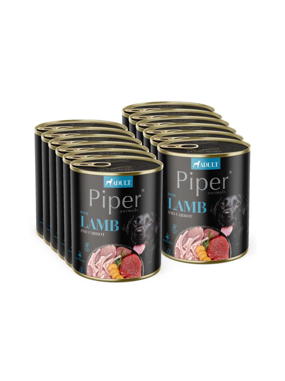 DOLINA NOTECI Piper dla psa jagnięcina z marchewką 12x800g