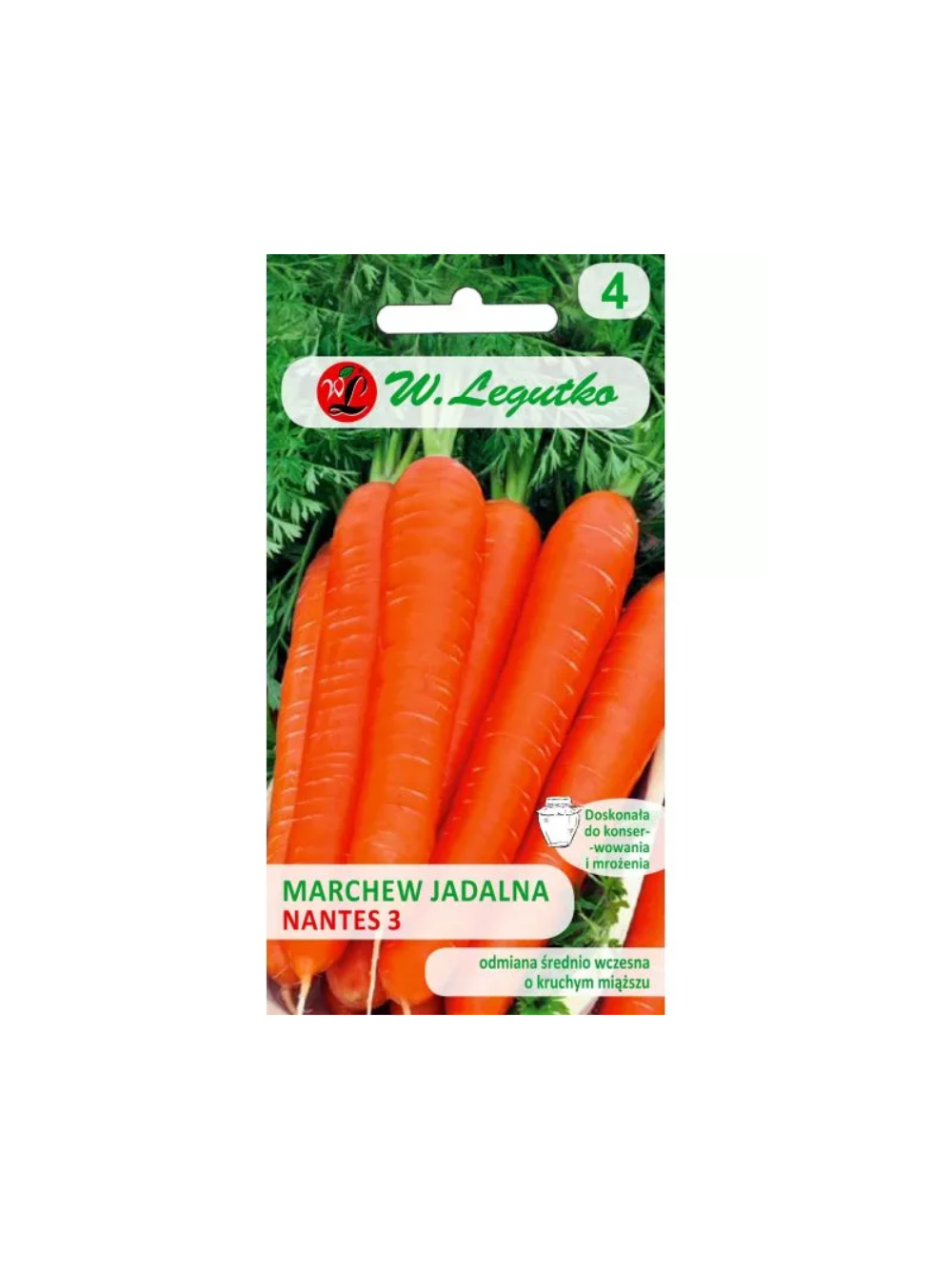 Marchew jadalna Nantes 3 (Nantejska) - śr. wczesna