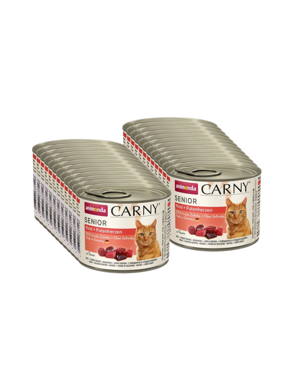 ANIMONDA Cat Carny Senior smak: wołowina i serca indyka 24x200g