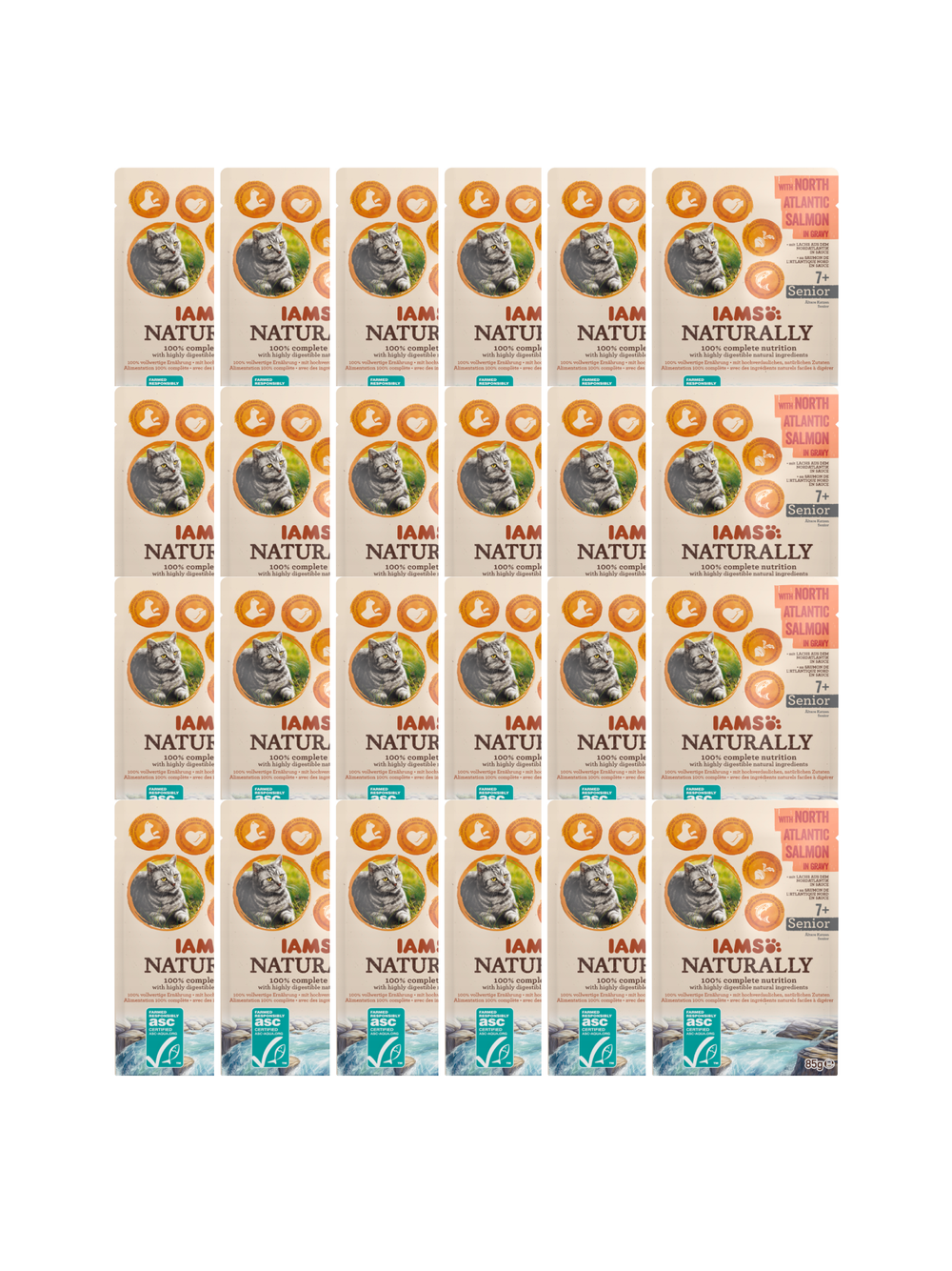 IAMS - Naturally with North Atlantic Salmon in gravy 24x85g
