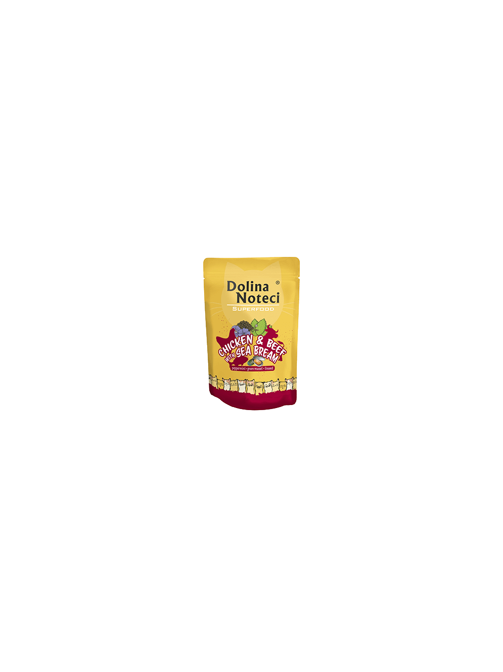 DOLINA NOTECI Superfood kurczak i wołowina z doradą saszetka 10x85g