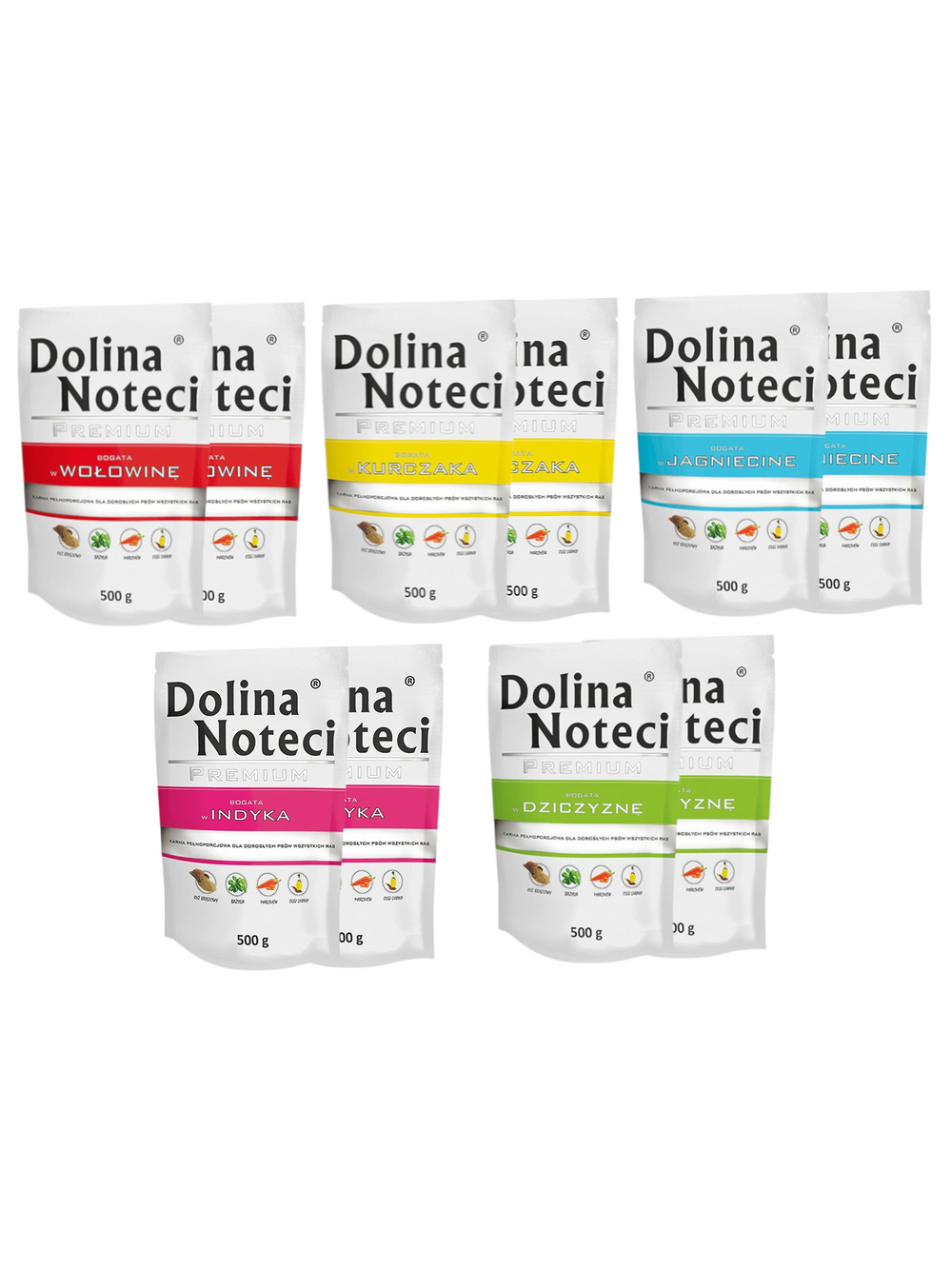 Dolina Noteci PREMIUM MIX Smaków 10 x 500g