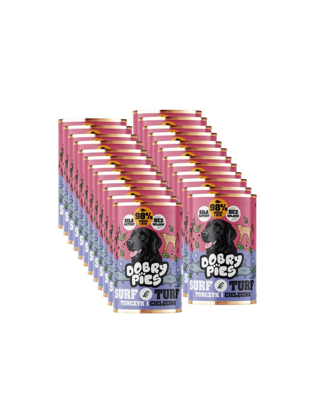 Dobry Pies Tuńczyk i cielęcina 24x400g