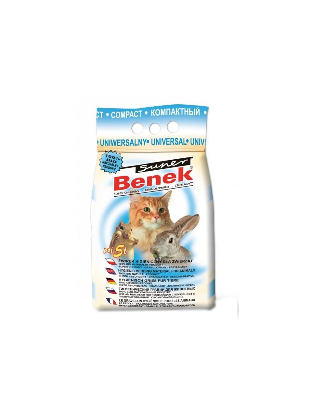 SUPER BENEK Żwirek Uniwersalny Compact 5l