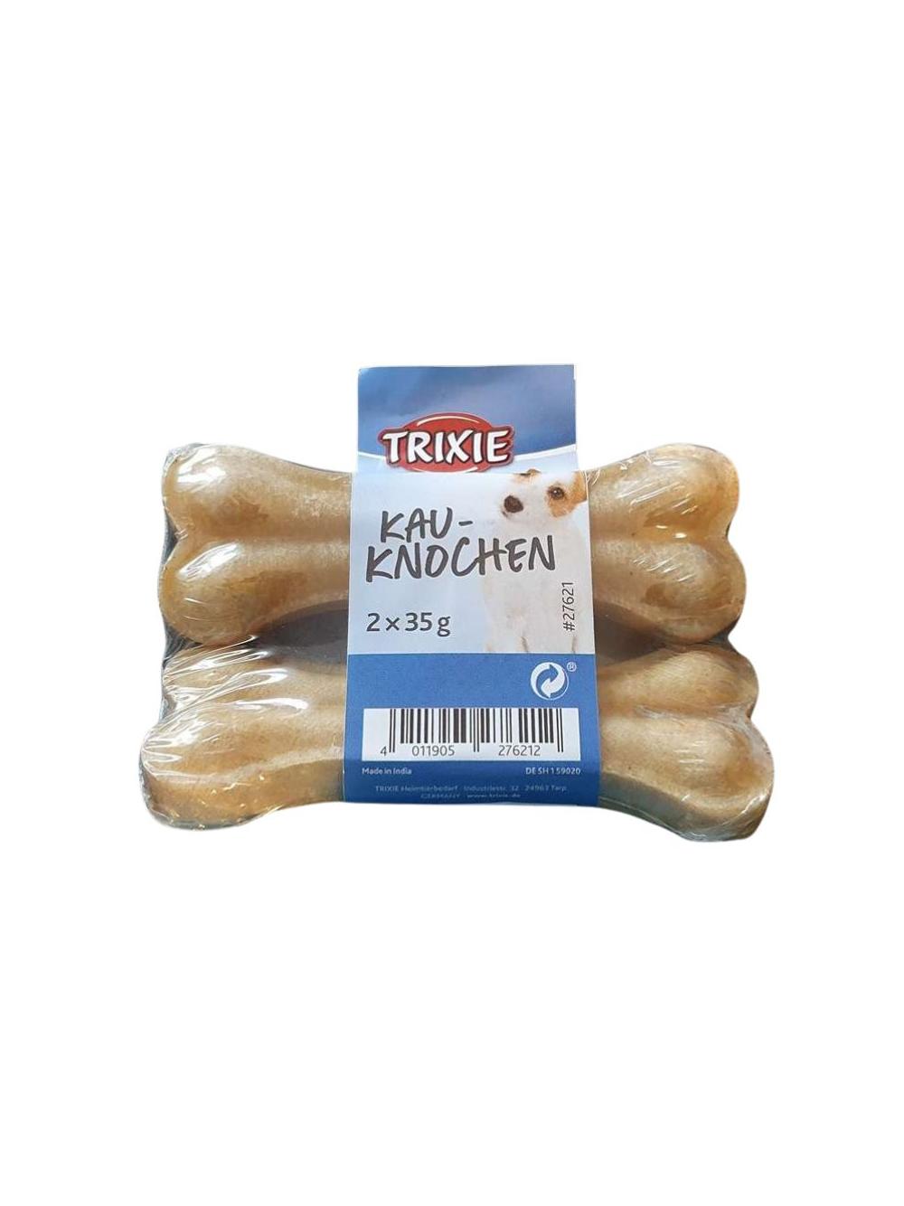 TRIXIE Kość prasowana nadziewana z żwaczem 2 x 35g / 10cm