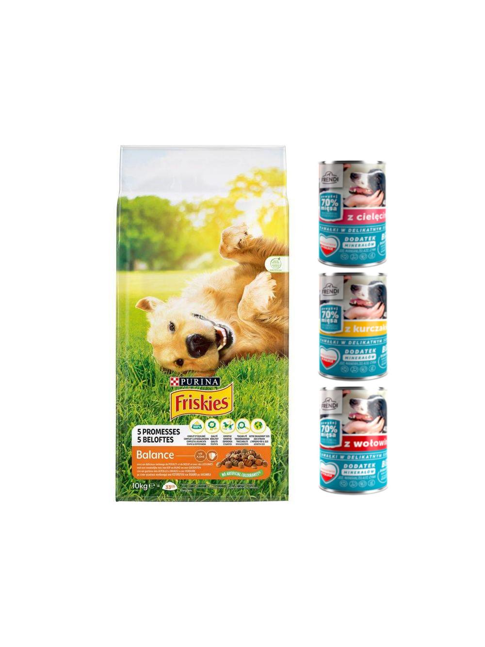 PURINA Friskies Balance 15kg + Frendi 30x400g