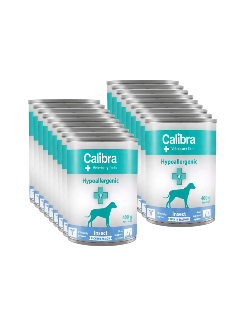 Calibra Veterinary Diets Dog Hypoallergenic Insect & Salmon 18x400g