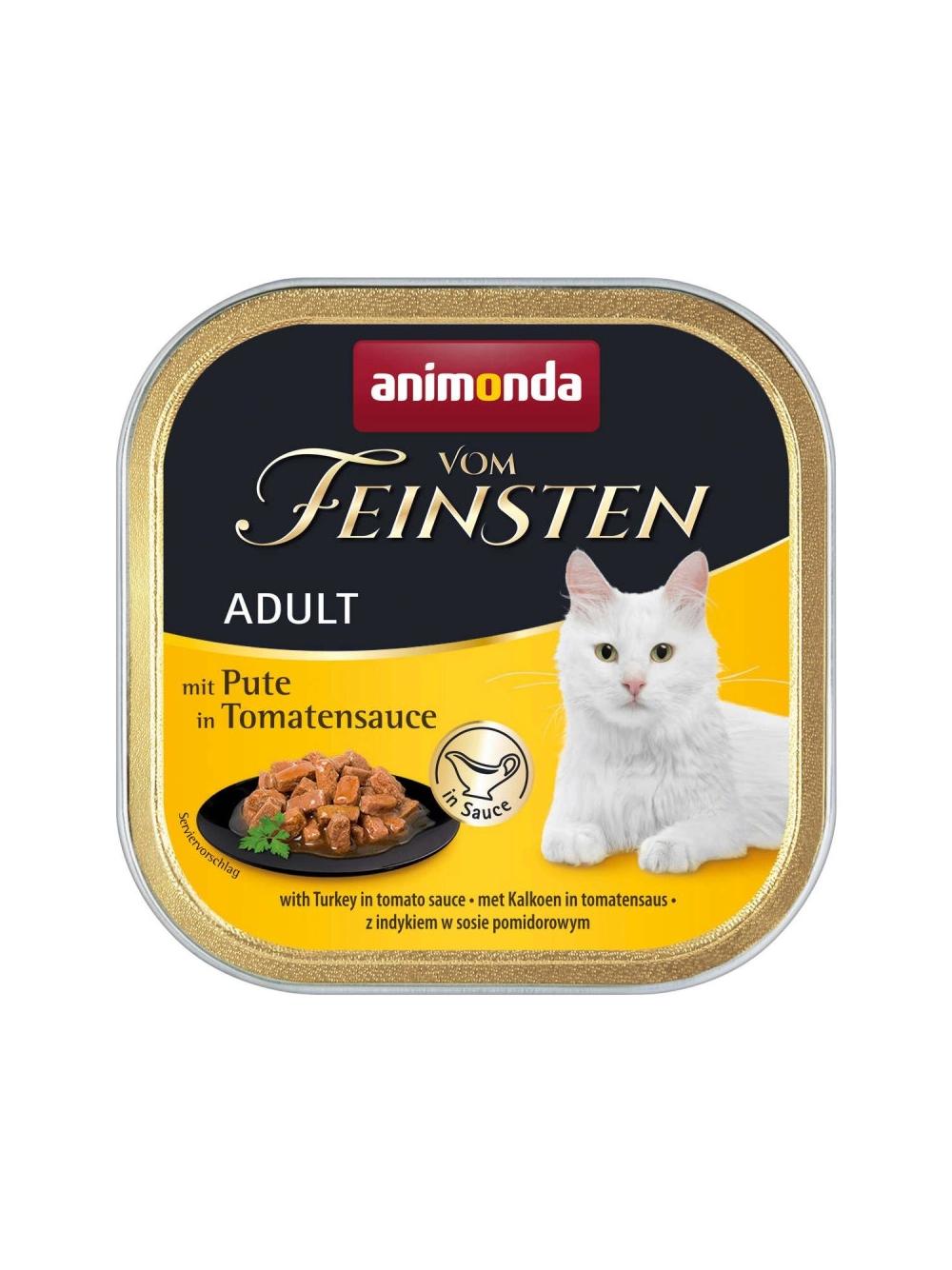ANIMONDA Cat Vom Feinsten adult NoGrain Indyk w sosie pomidorowym 6x100g