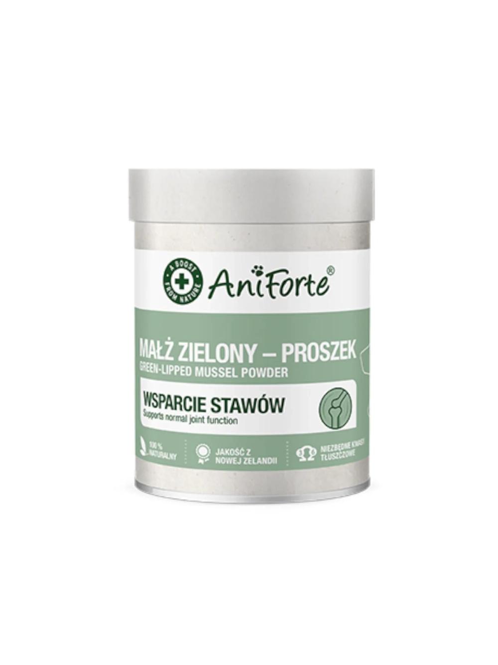 AniForte Małż zielony Wsparcie stawów - suplementy dla psa i kota - 100g