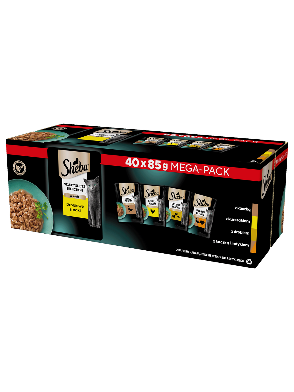 SHEBA Selection Select Slices Drobiowe Smaki saszetki  40x85g