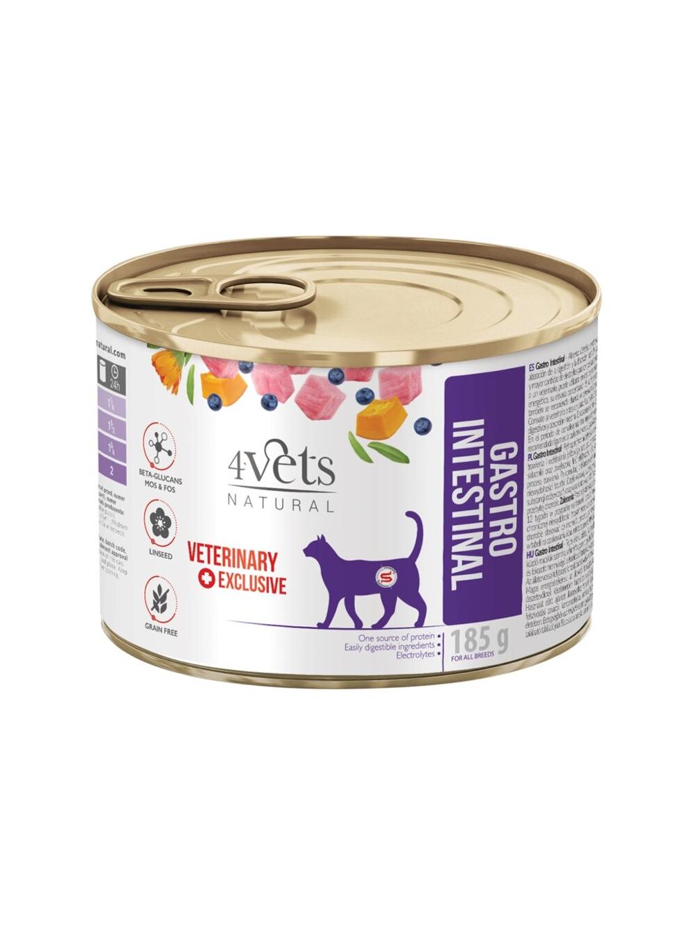 4Vets dla kotów Gastro Intestinal 185g