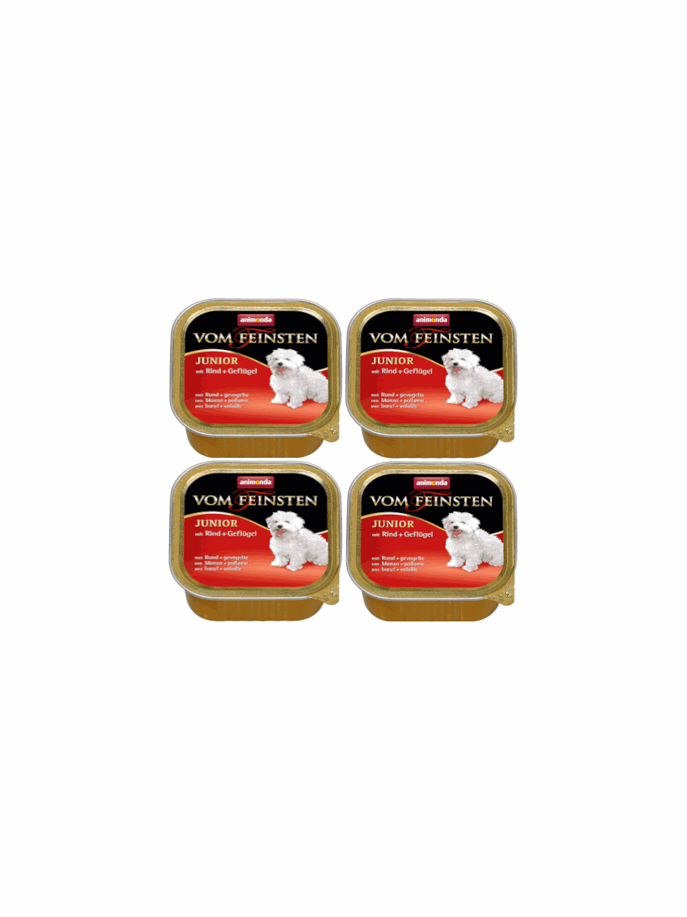 ANIMONDA Dog Vom Feinsten Junior smak: wołowina z drobiem 6 x 150g