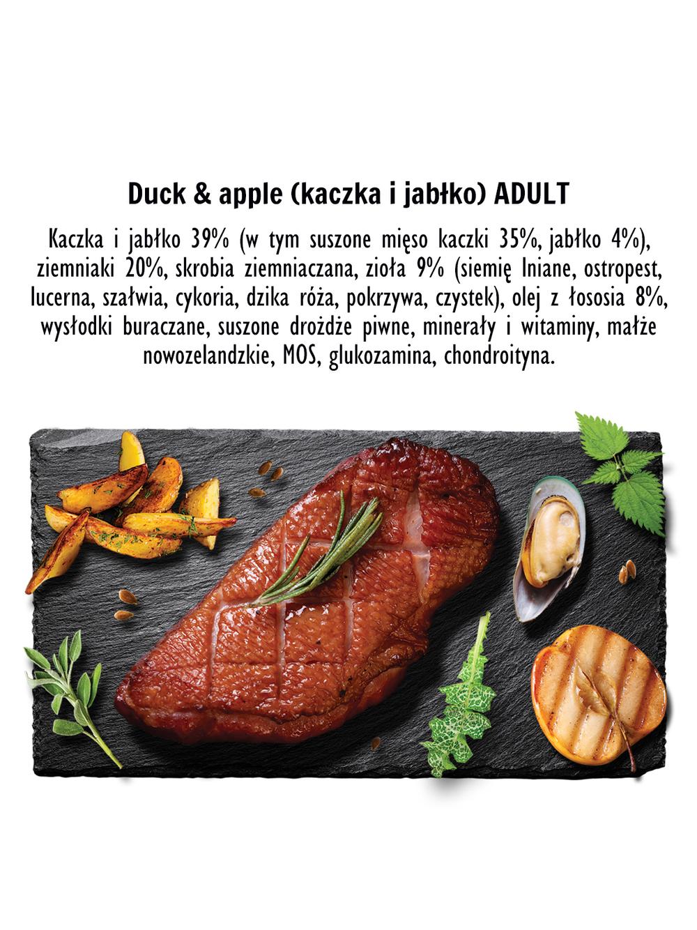 Paka Zwierzaka - Seventh heaven - Kaczka z jabłkiem (duck & apple) 9kg