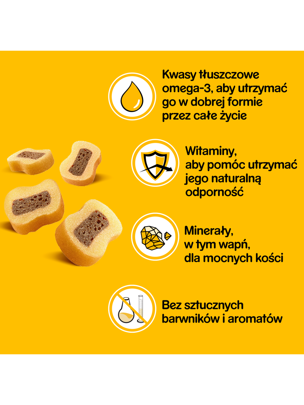 PEDIGREE Tasty Minis 6x155g - przysmak dla dorosłych psów, o smaku wołowiny i drobiu