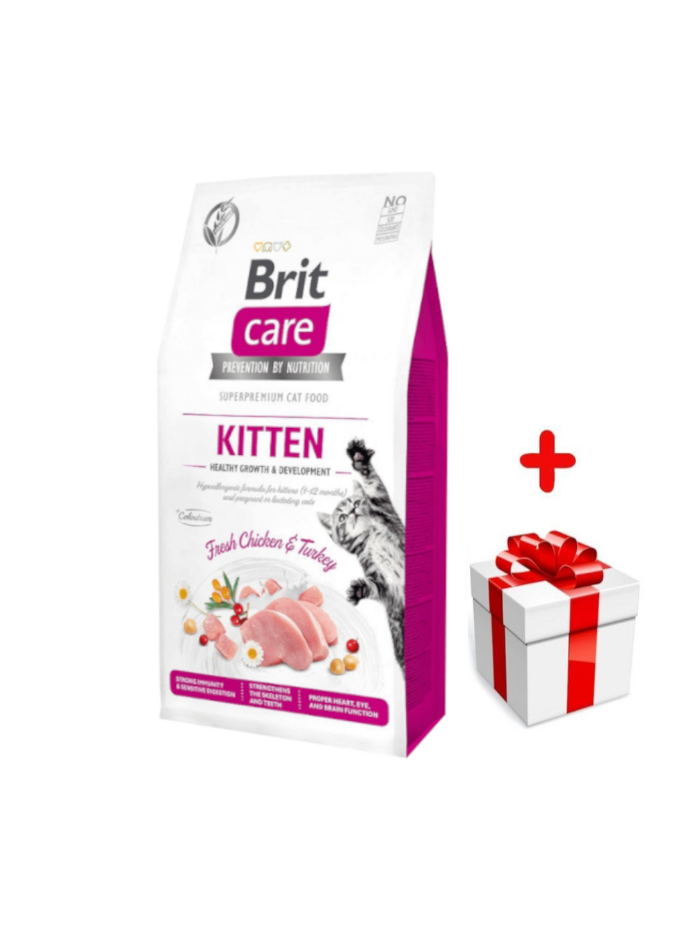 BRIT Care Cat  Grain-Free Kitten 7kg + niespodzianka dla kota GRATIS!