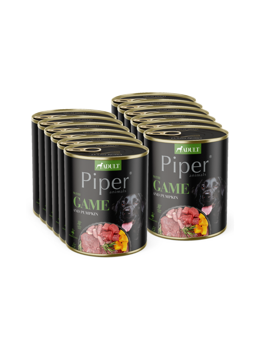 DOLINA NOTECI Piper dla psa z dziczyzną i dynią 12x800g