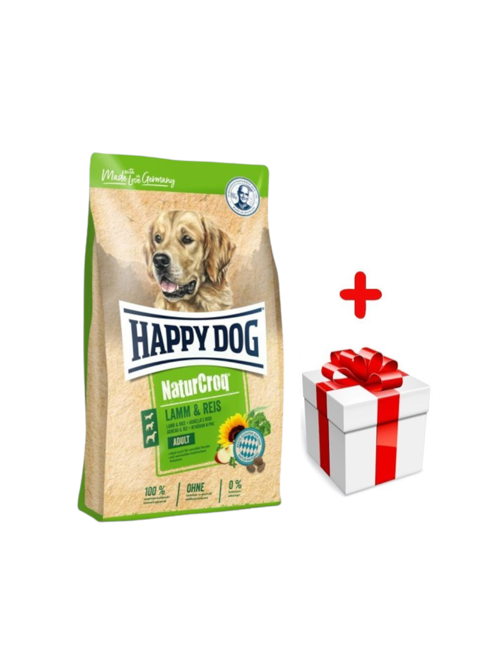 Happy Dog Naturcroq jagnięcina/ryż 4kg + niespodzianka dla psa GRATIS!