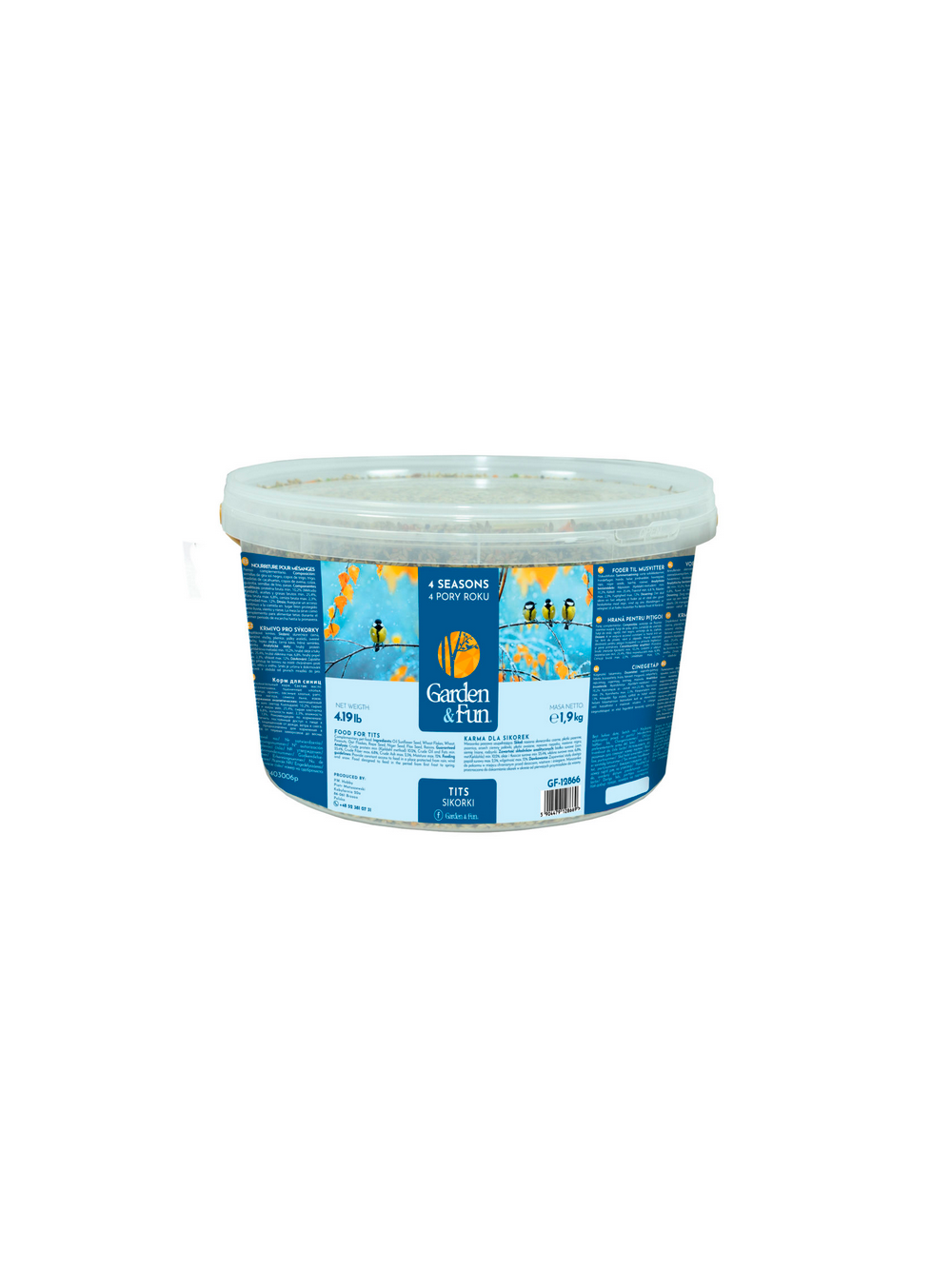 Garden Fun karma dla sikorek 1,9kg wiaderko